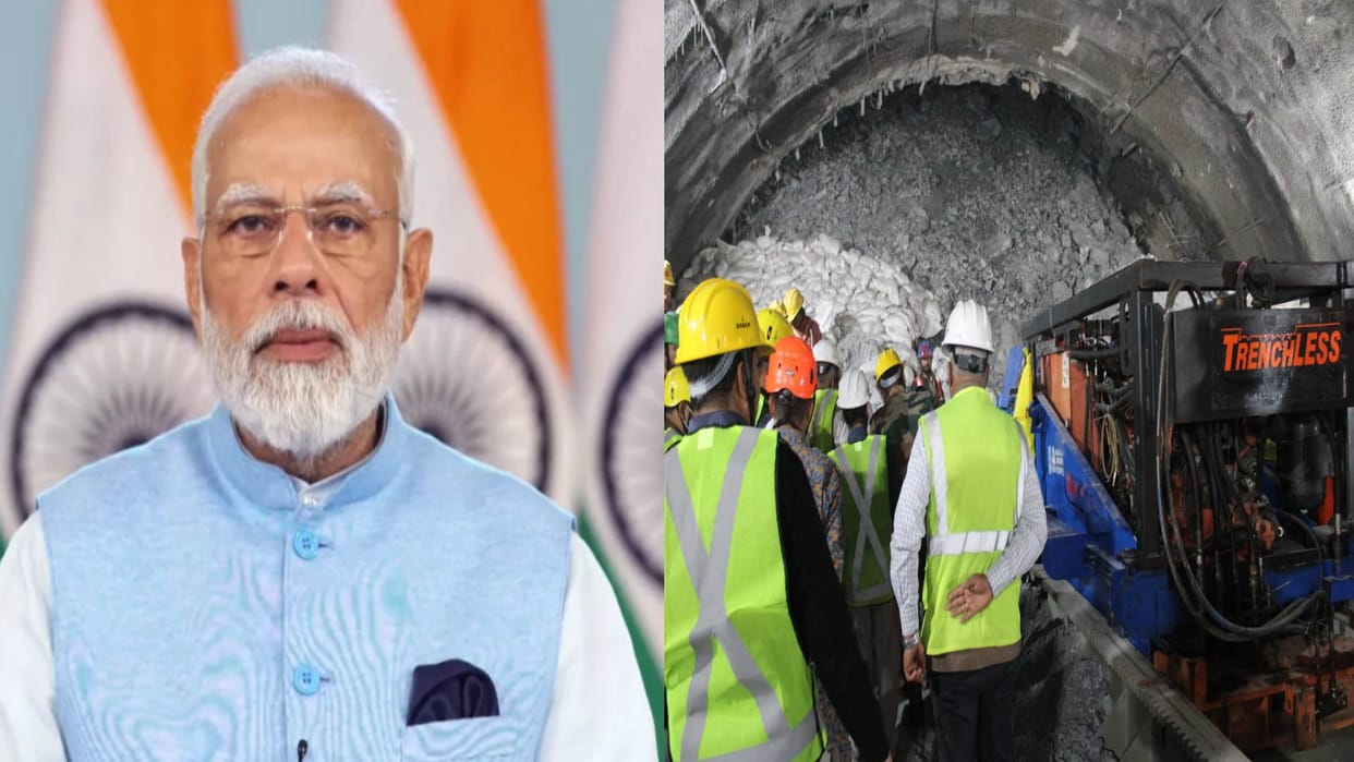 Uttarkashi Tunnel News: CM Dhami Informed PM Modi About Obstruction In Rescue Operation Tunnel Drilling