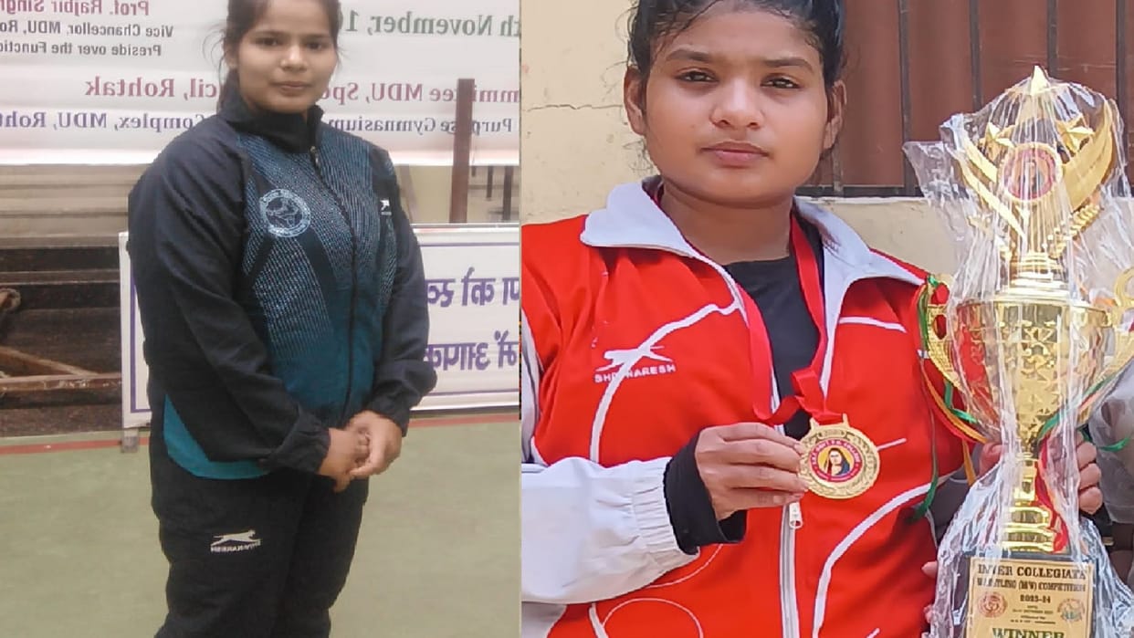 Father runs a juice stall, daughter does wonders in wrestling.