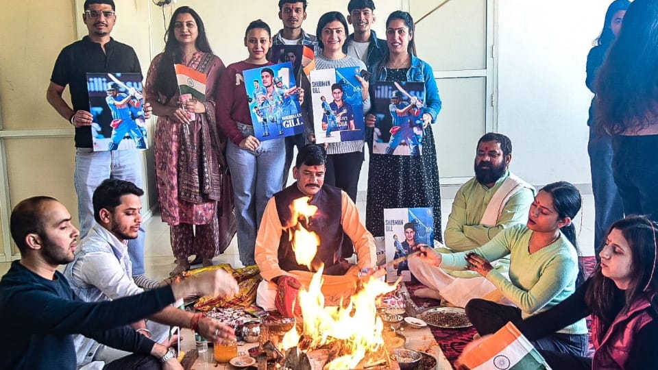 prayers for india win in cricket world cup 2023 in Panchkula