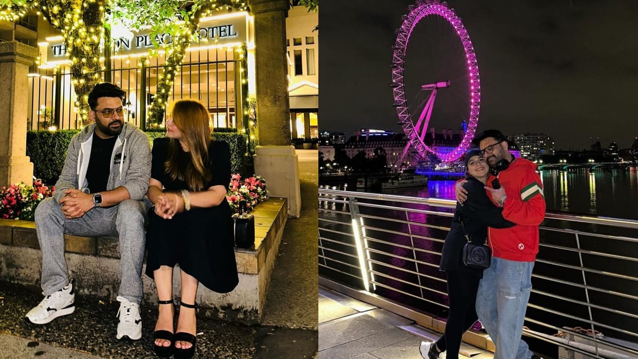 Kapil shrama birthday wishes to her wife ginni chatrath see latest romantic pictures of couple