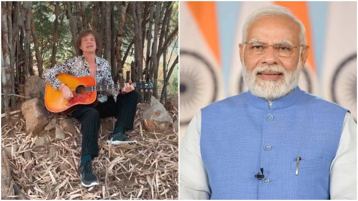 rockstar Mick Jagger enjoyed his stay in India and shared Post PM Narendra Modi reacts