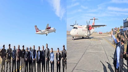 Regular flight starts from Shimla to Amritsar, MP Suresh Kashyap shows green flag