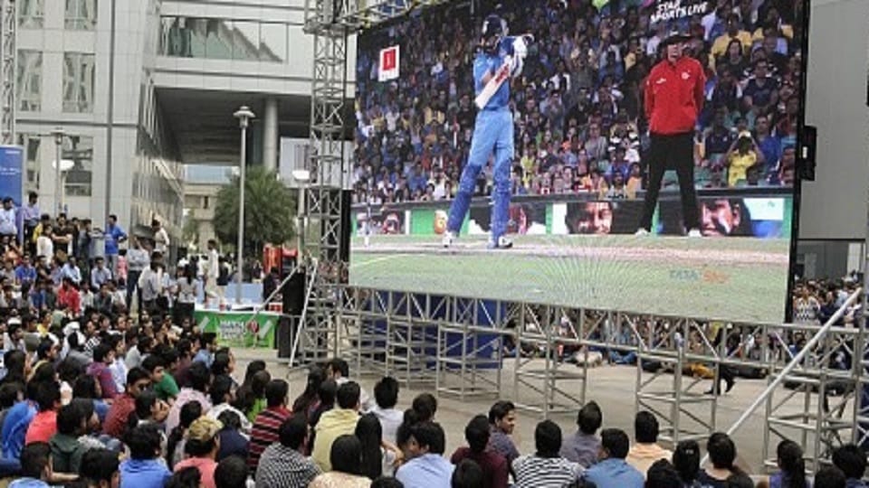 ODI WC Final Big screens will be installed in societies to watch the final match between India and Australia