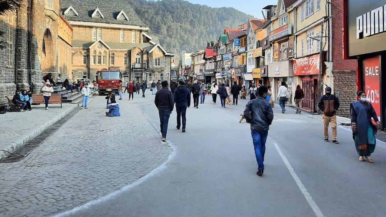 Watch cricket world cup 2023 IND vs AUS final match at Shimla Mall Road on Big LED TV