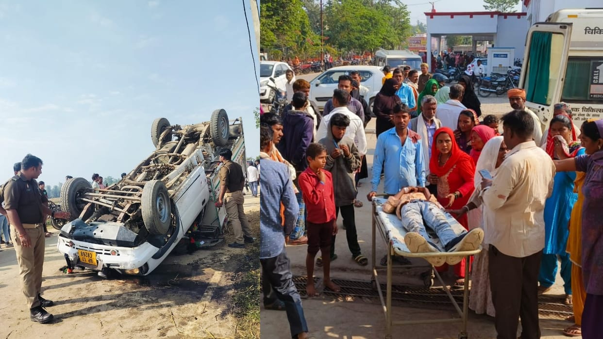 Two died and 25 injured in an accident in a village of Shravasti