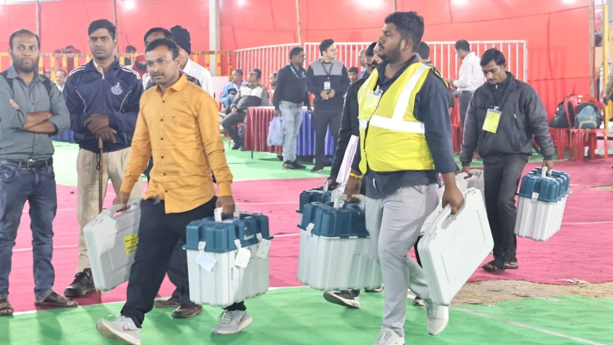 Evm security control room nehru stadium indore