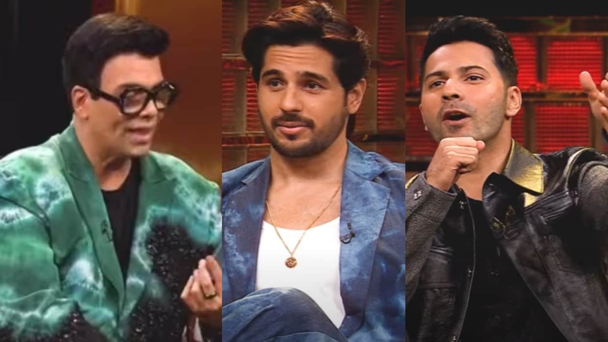 Koffee With Karan 8 Sidharth Malhotra Varun Dhawan Reunite On Karan Johar Show  After student of the year