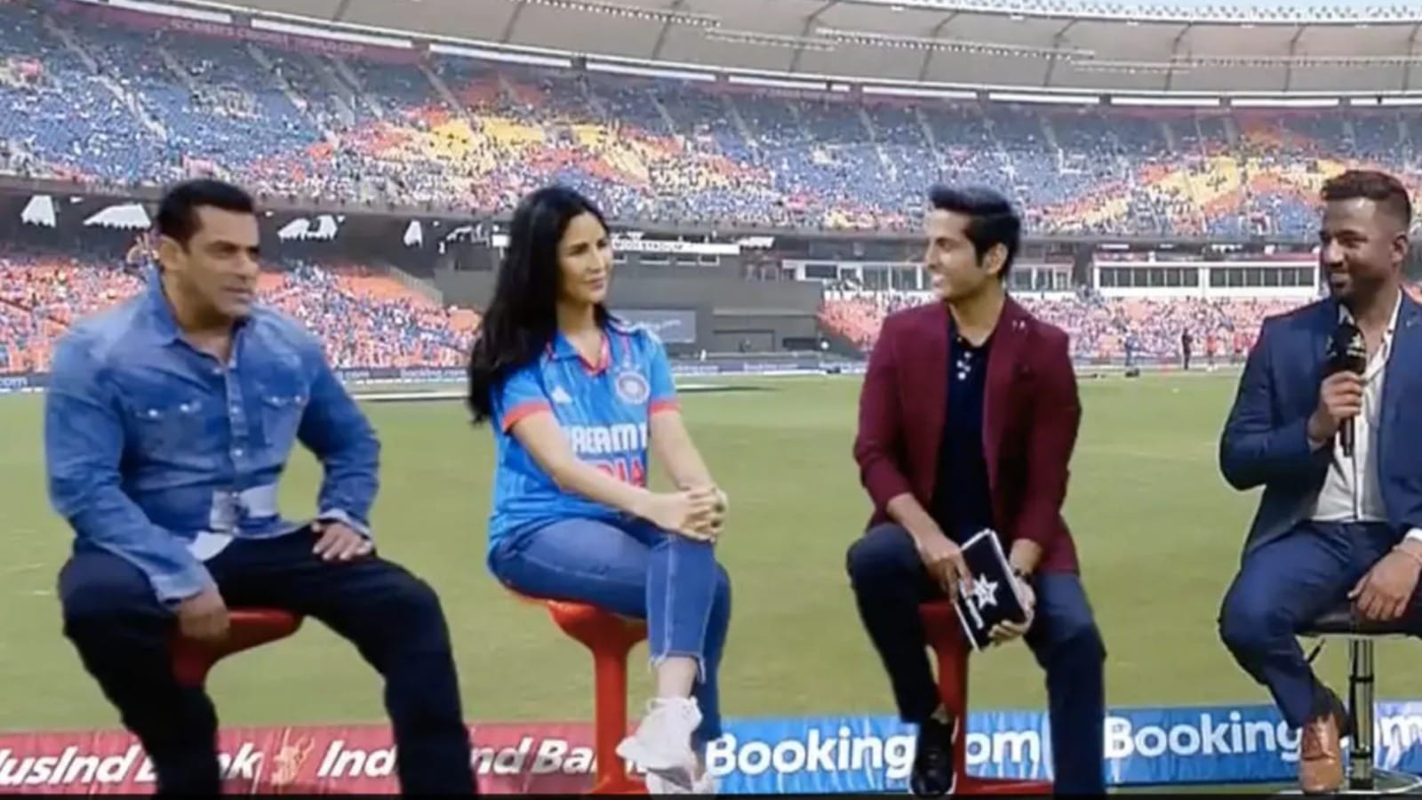 Salman Khan gave major hint on Tiger 4 With Katrina Kaif At India vs Australia Match World Cup 2023 Final