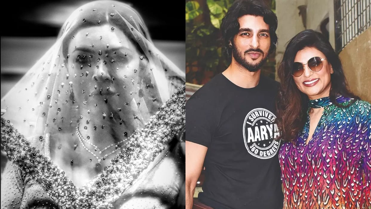Sushmita Sen Birthday Aarya 3 actress Ex Boyfriend Rohman Shawl shares her photo as bride on birthday see post