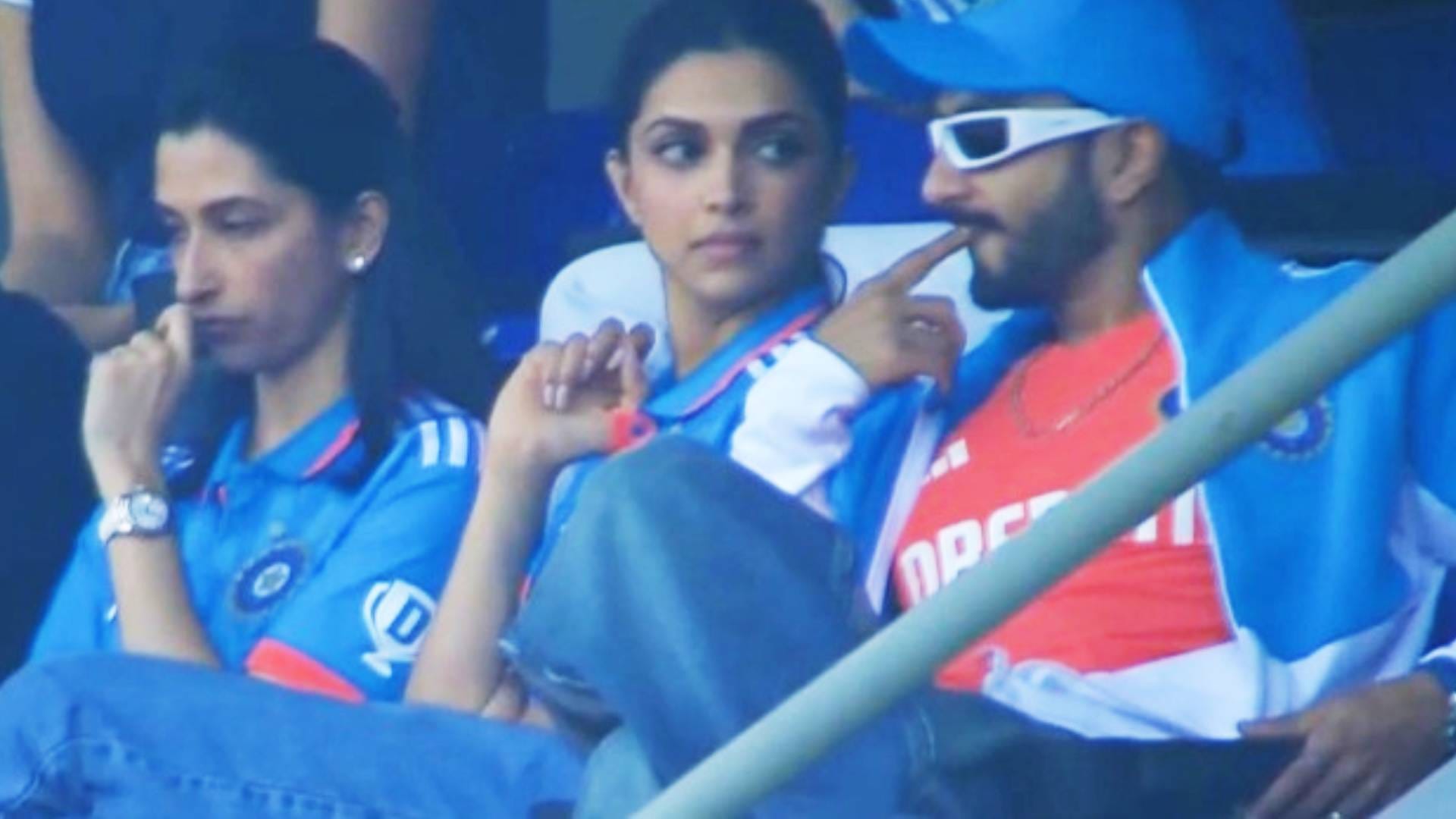 IND vs AUS World Cup Final 2023 deepika padukone reached at Narendra Modi Stadium with husband ranveer singh