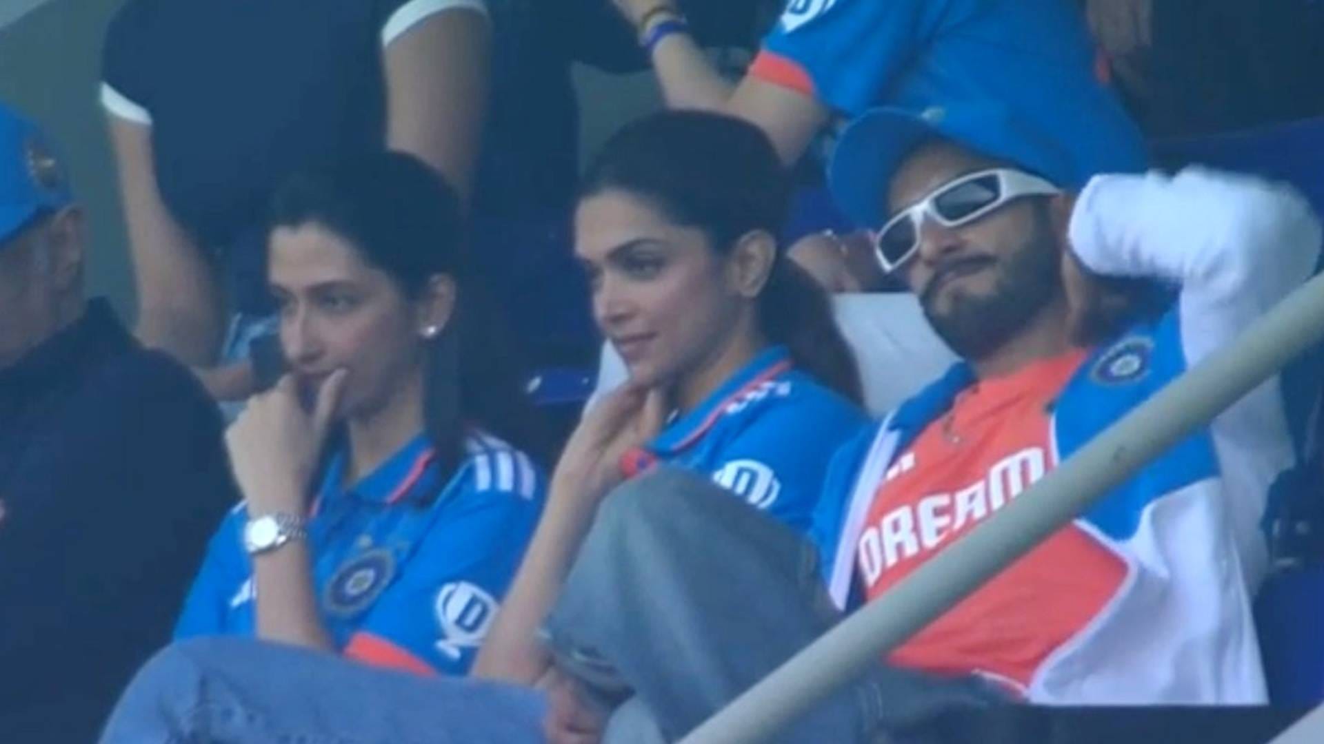 IND vs AUS World Cup Final 2023 deepika padukone reached at Narendra Modi Stadium with husband ranveer singh