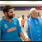 रोहित और विराट के साथ पीएम मोदी