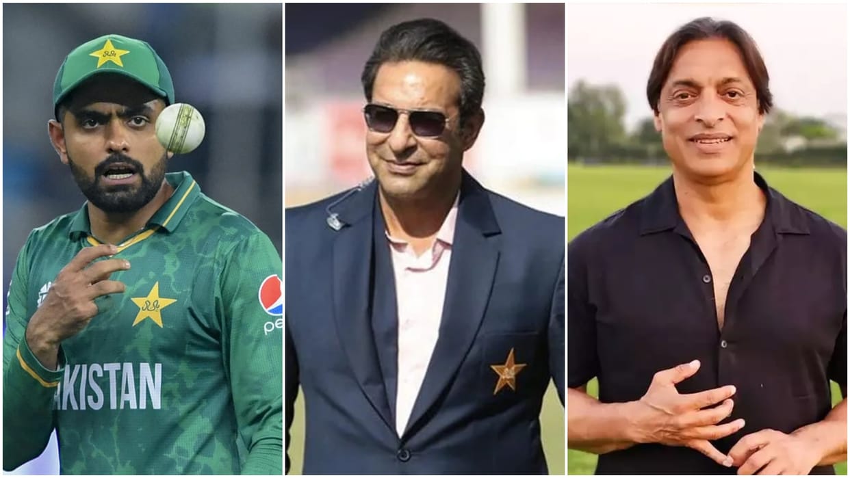 IND vs AUS WC 2023: Babar Azam reacted on India loss, teased fans? What did Wasim Akram Shoaib Akhtar say?