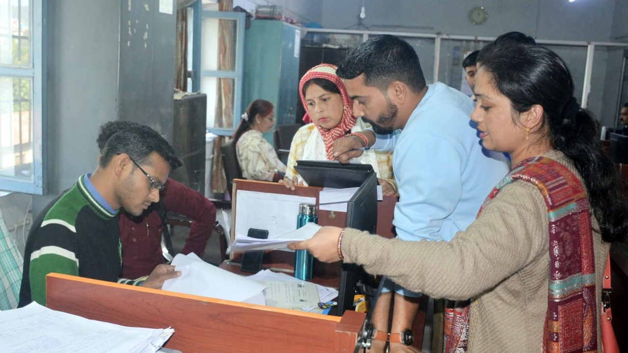 Counseling for JBT batchwise recruitment in the office of Deputy Director of Elementary Education, Hamirpur.