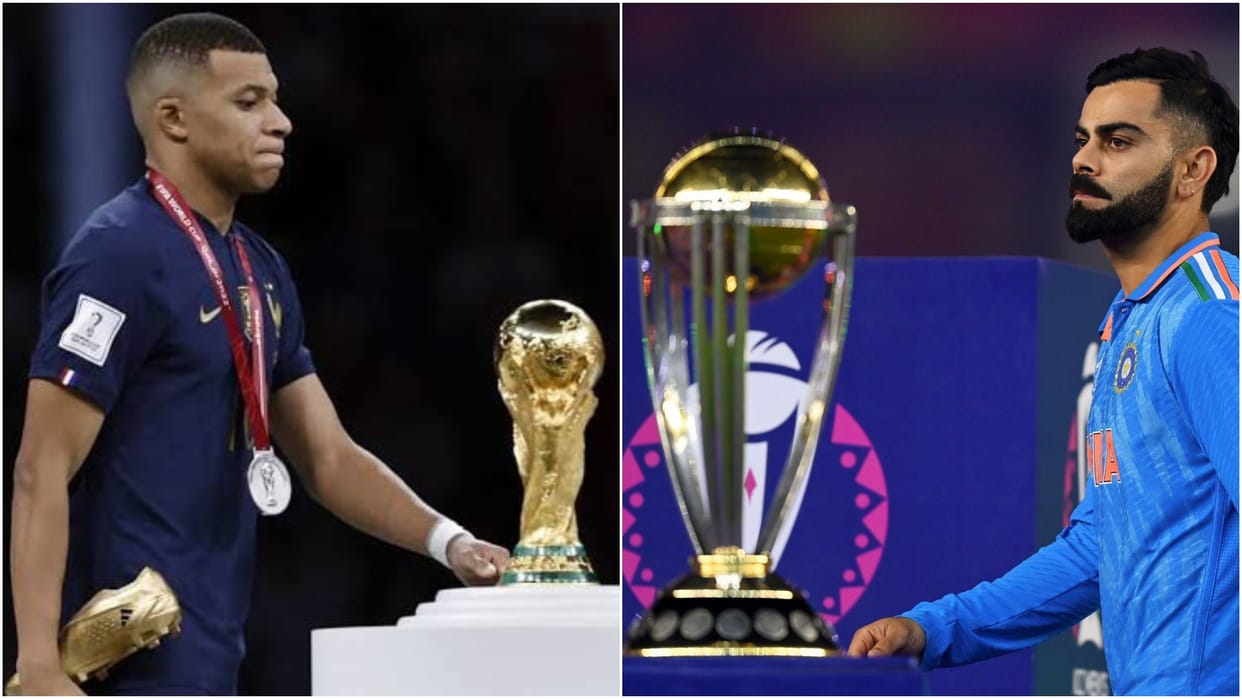 fans compared Kylian Mbappe with Virat Kohli after team india loss in ODI WC 2023 and Fifa WC 2022