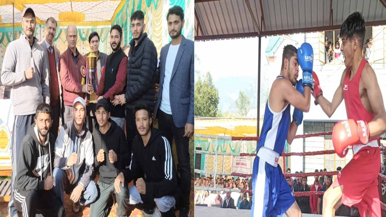 Mandi College overall champion in Inter College Boxing, 164 players from 33 colleges showed their strength.