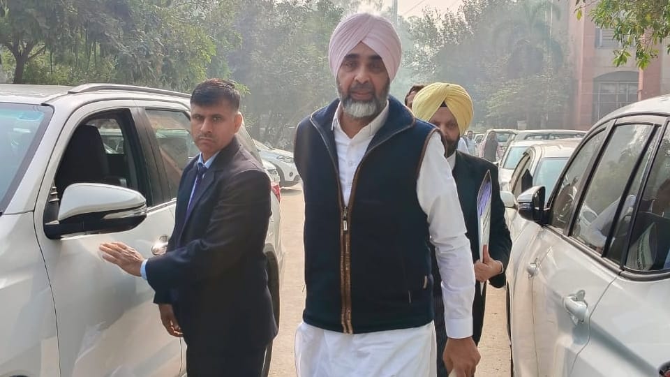 Former Finance Minister Manpreet Badal appeared before Vigilance