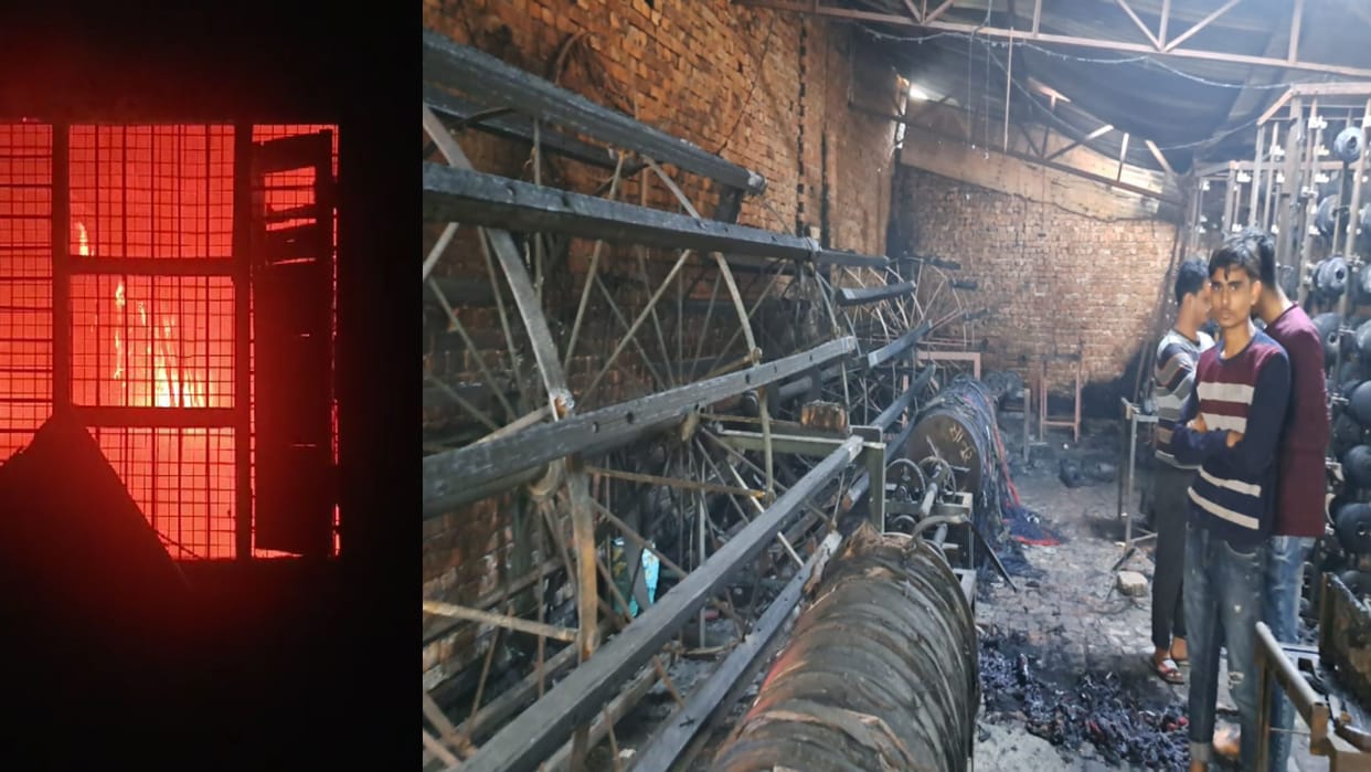 Meerut: Fire break out in a factory in Sardhana and loss of 15 lakhs