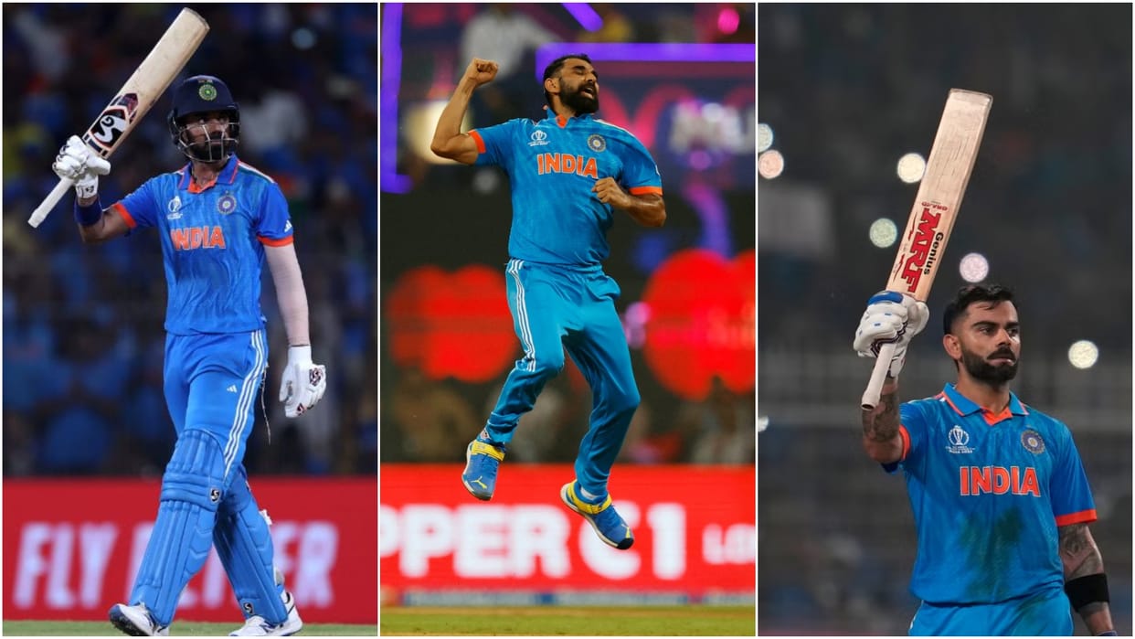 KL Rahul to virat Kohli and Rohit Sharma, Player of the Match Award winners in India Match in ODI WC 2023