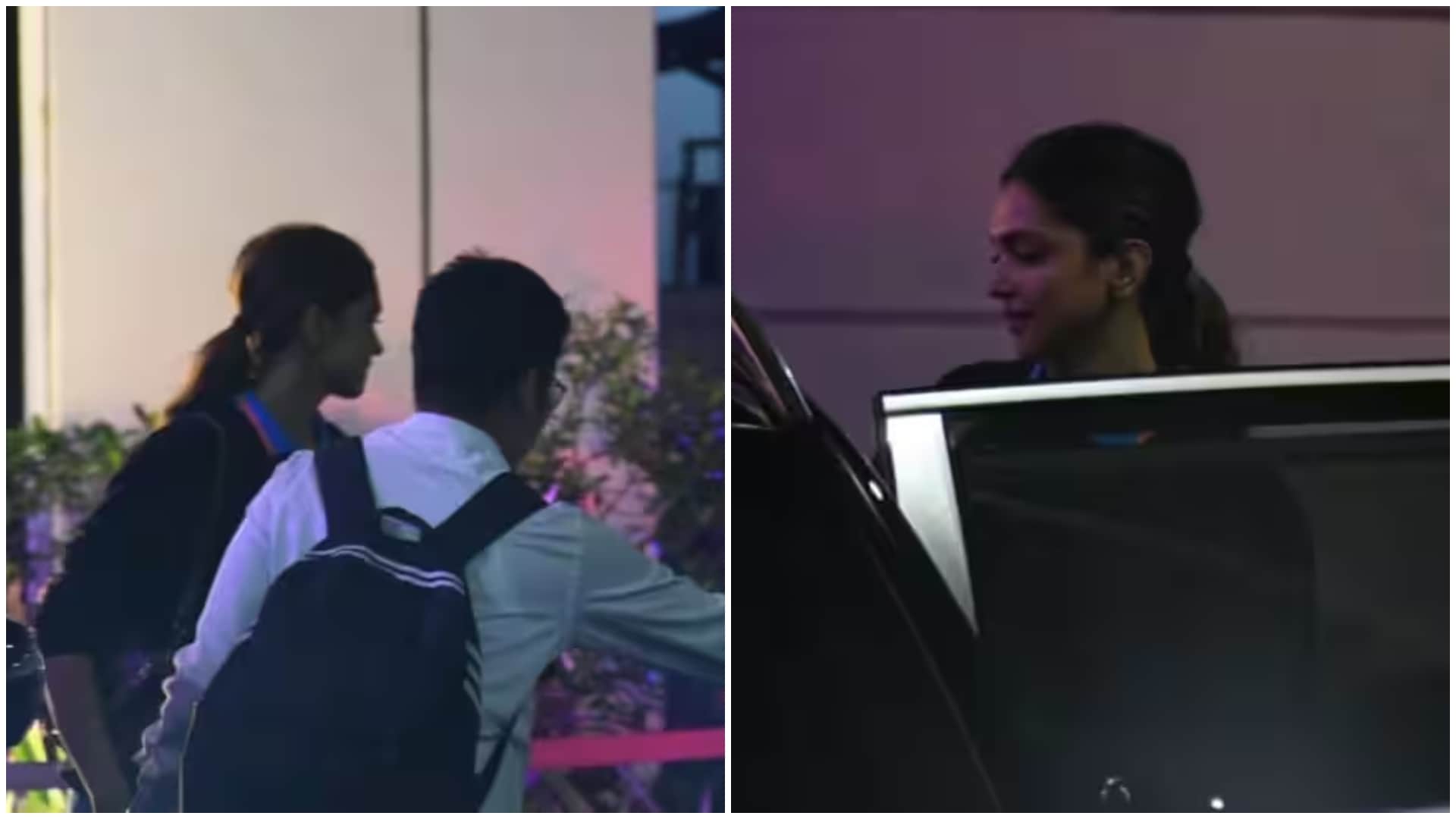 Jawan Fame Deepika Padukone And Ranveer Singh Return to Mumbai After IND VS AUS World Cup 2023 Final