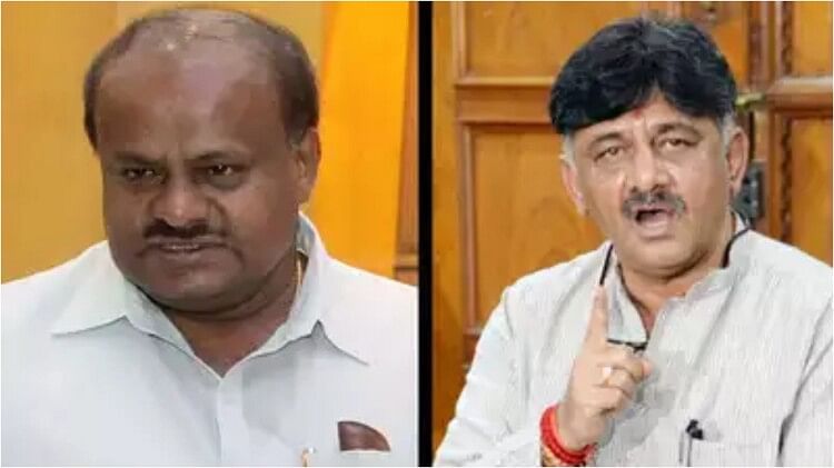 Karnataka Deputy Cm Dk Shivakumar And Hd Kumaraswamy Word War On Adlut