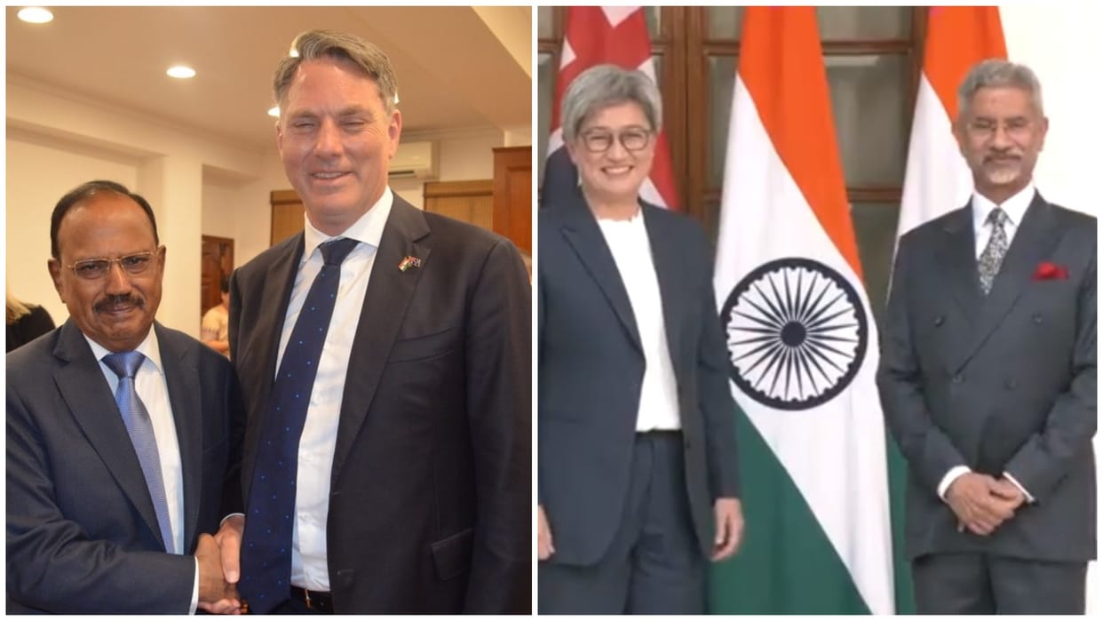 India Australia relations NSA Ajit Doval Deputy PM Richard Marles Penny Wong S Jaishankar news and updates