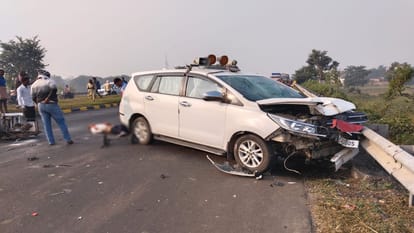 Bihar News : Chaos on NH 57 after several people died after being crushed by IAS officer DM Madhepura car