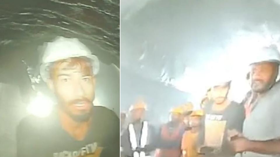 Uttarakashi Tunnel Collapse First Visual of Trapped Workers Through Endoscopic Camera Check Photos