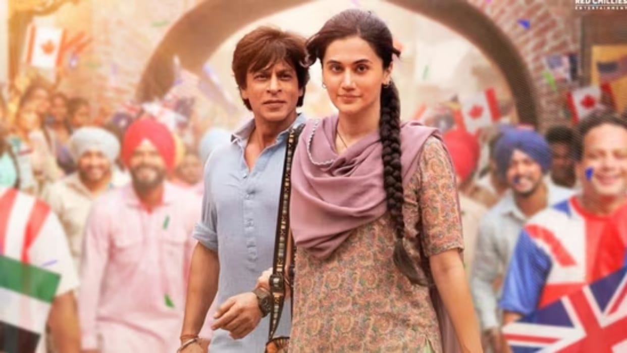 Dunki drop 2 made a powerful announcement taapsee seen holding shahrukh khan hand in lutt putt song