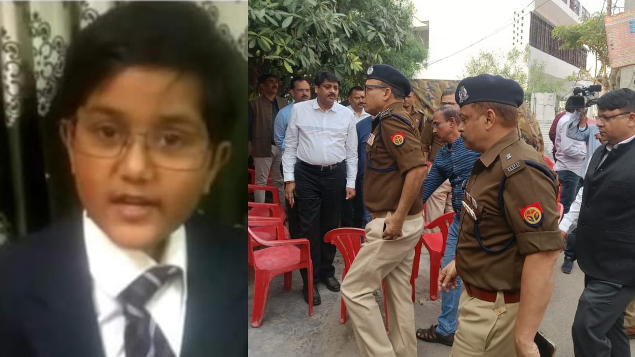 Aditional SP son died in an accident in Lucknow.