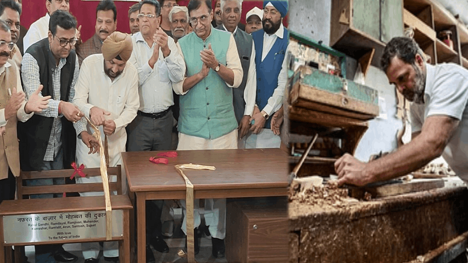 congress Donated school desk to students of Pramila Bai Chavan School Delhi