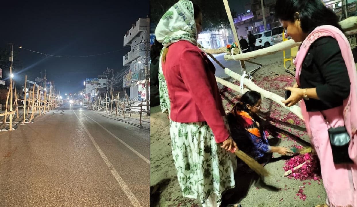 Rajasthan election: After PM Modi road show in Bikaner, BJP leaders started swachh bharat abhiyan