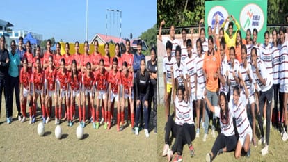 Hamirpur News: अणु स्टेडियम में महिलाओं की 28वीं सीनियर नेशनल फुटबाल चैंपियनशिप शुरू Women's 28th Senior National Football Championship begins at Anu Stadium