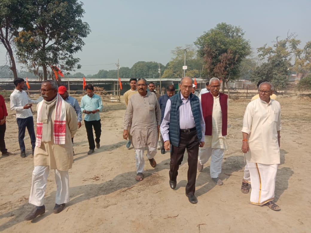 Tent city is being developed in Ayodhya.