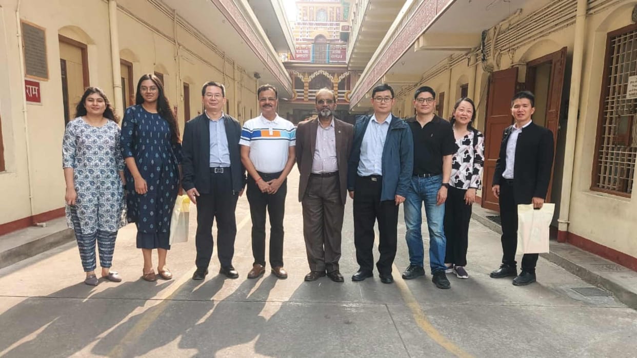 Chinese team surprised to see Gita written on compact disc