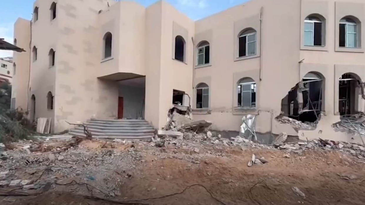 Israel Hamas War IDF Video Claim Gaza Mosque Rocket Lab Terror Centre