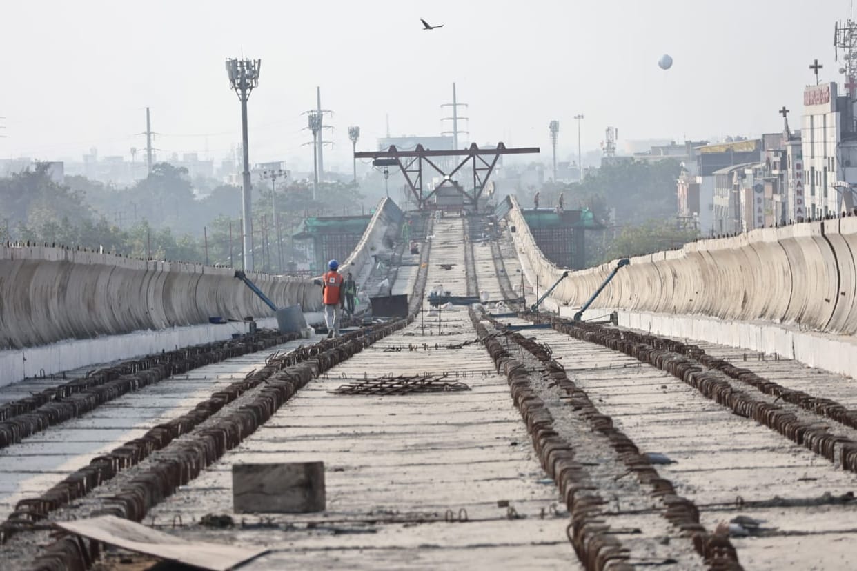 Indore: Code of conduct puts brakes on the pace of metro work, trial run difficult till next year