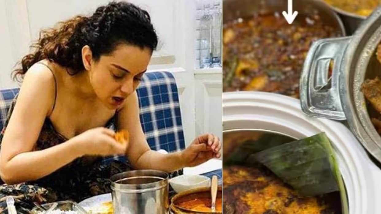 Emergency actress Kangana Ranaut gets trolled for eating seafood netizens claim she was a vegetarian