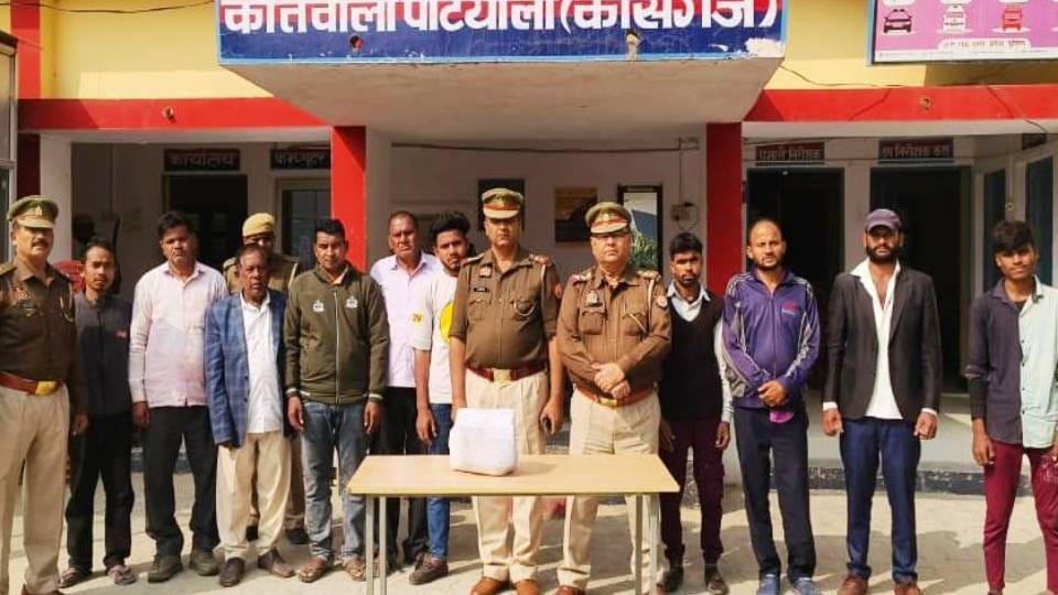 Police arrested ten people who were forcibly converting villagers in Kasganj