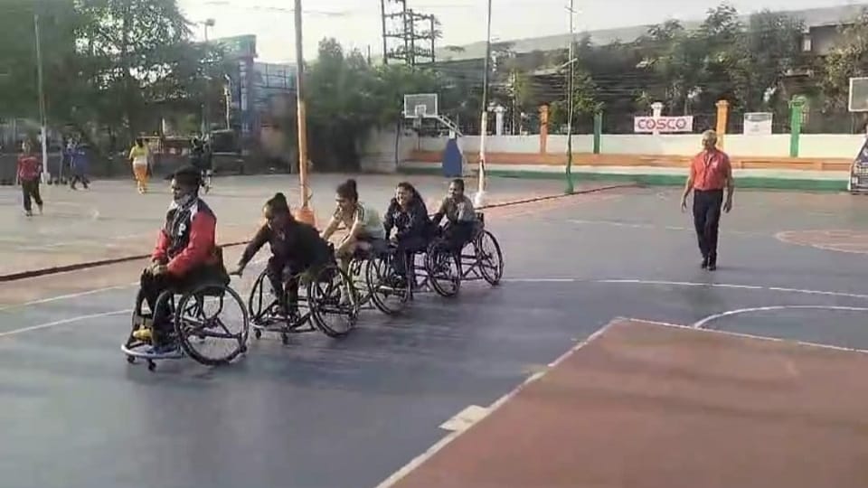 Senior National Wheelchair Basketball Competition organized in Rajnandgaon