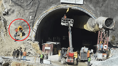 Uttarkashi Tunnel Collapse Rescue Operation Silkyara Shiva Image formed by leakage of water outside