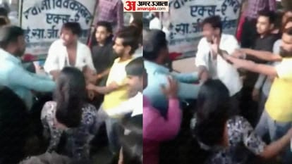 Young man slapped in Shahjahanpur YouTuber girl beaten with slippers