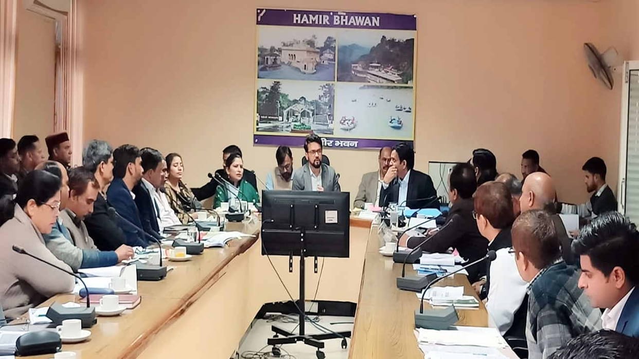 Anurag Thakur expressed displeasure over the delay in the construction work of Hamirpur Medical College.