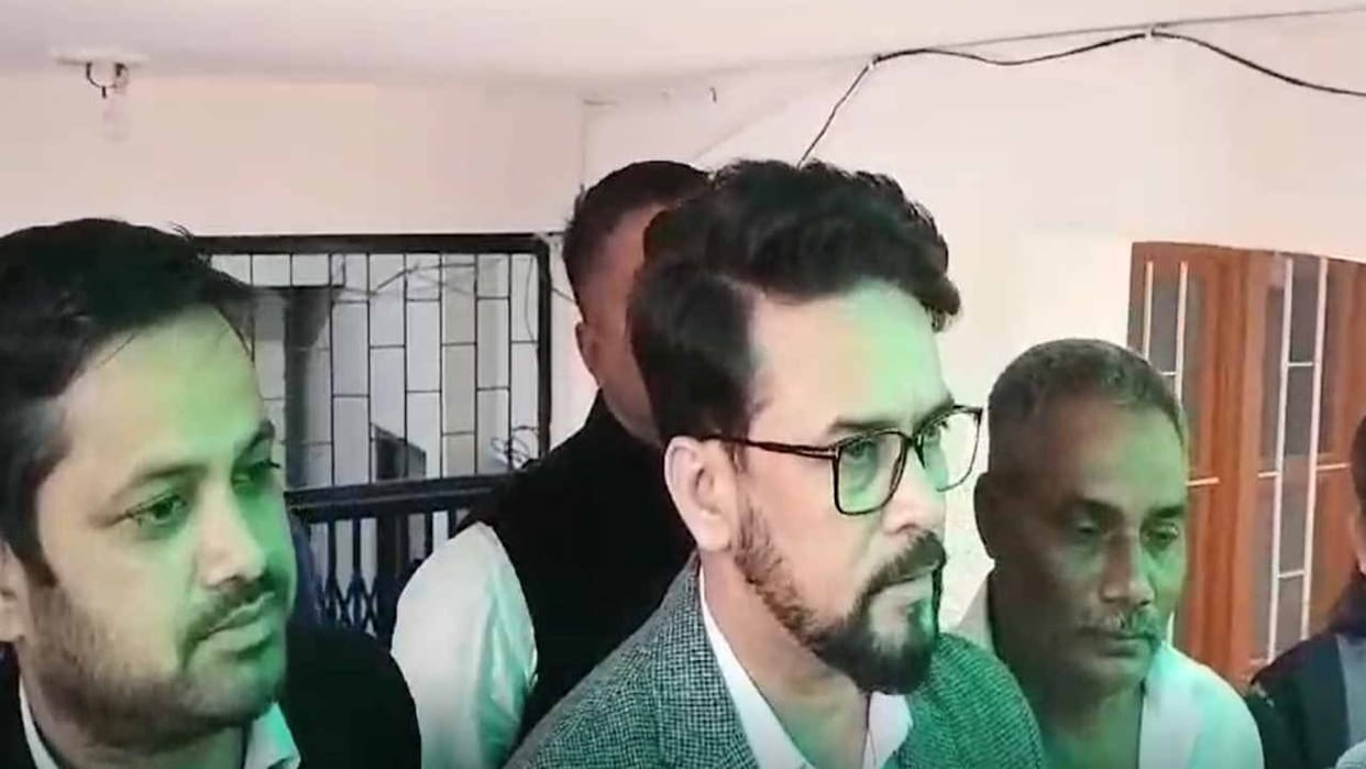 Himachal: Anurag Thakur said - Due to closure of crusher, many construction works in the state came to a stand
