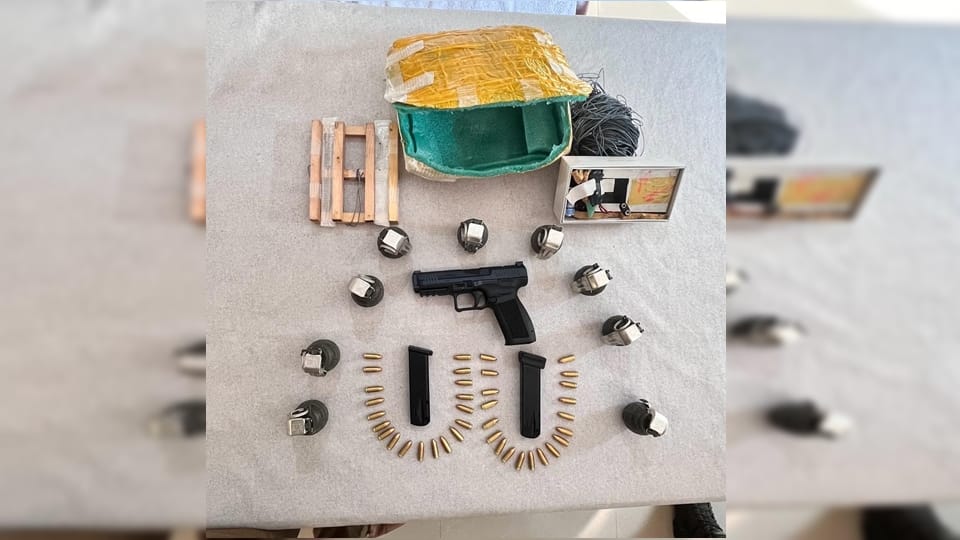 jammu ied found: box of Weapons and ied dropped from drone recovered in Akhnoor jammu