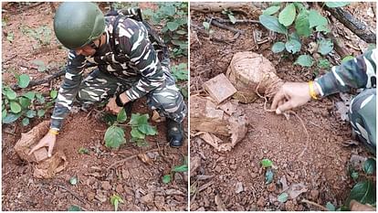 Naxalites planted IED bomb to blow up the bridge under construction of railway line