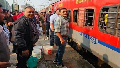 Kerosene bottle found in train