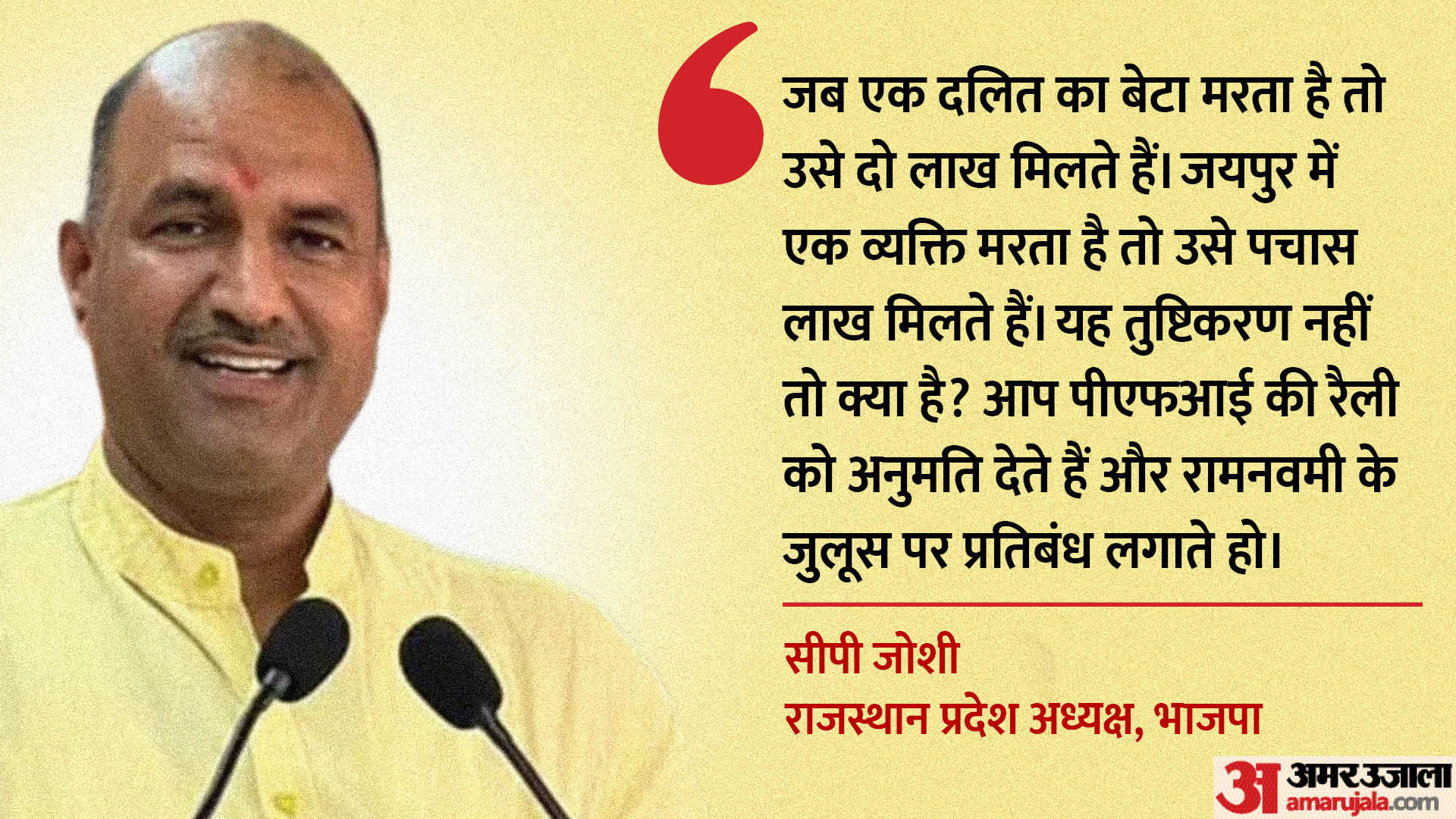 Amar Ujala Special Interview Rajasthan BJP President Claims There Is no Dispute over leadership