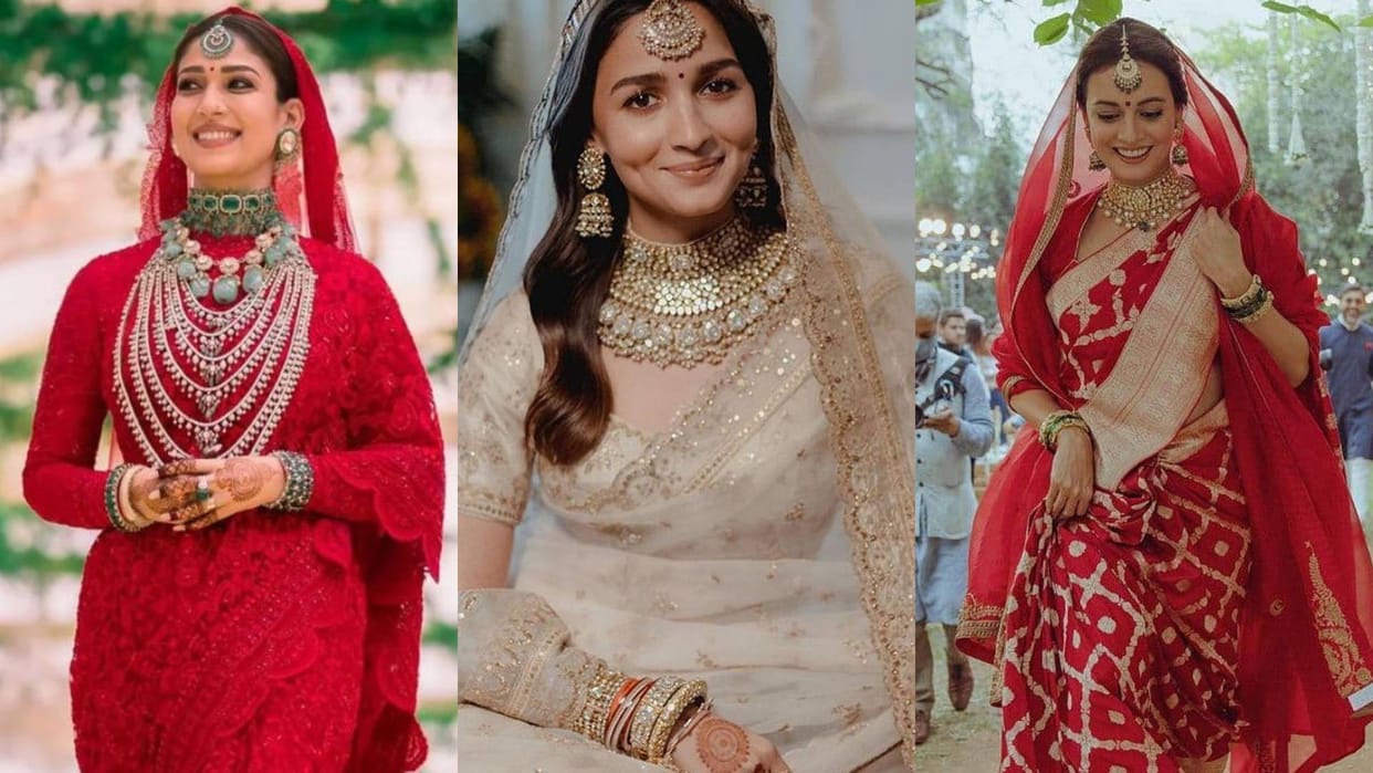 Wedding Fashion trendy saree for own wedding actress who wear saree in own wedding