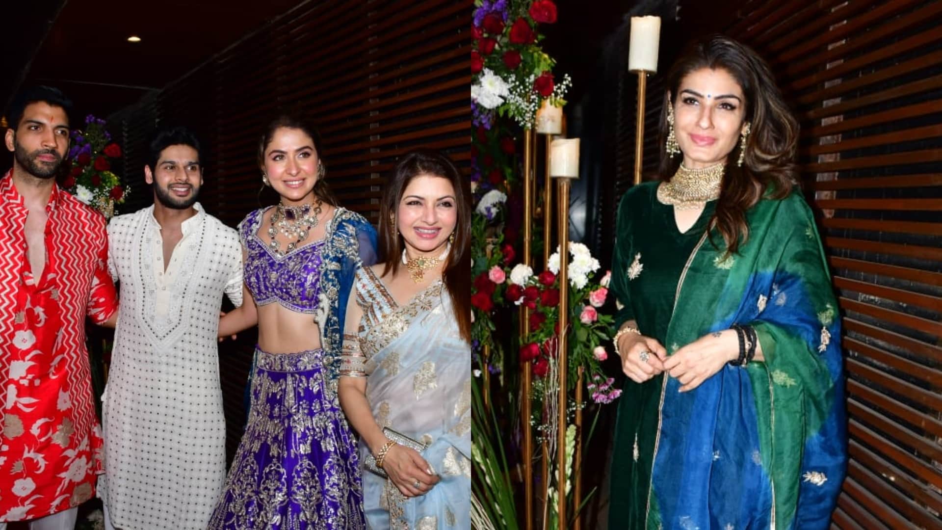 Malvika Raj engagement with Pranav Bagga and jackie shroff, ayesha shroff raveena bhagyashree photos viral